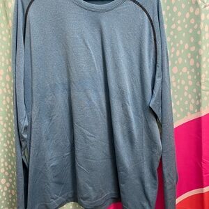 Blue lululemon men Long Sleeve Shirt